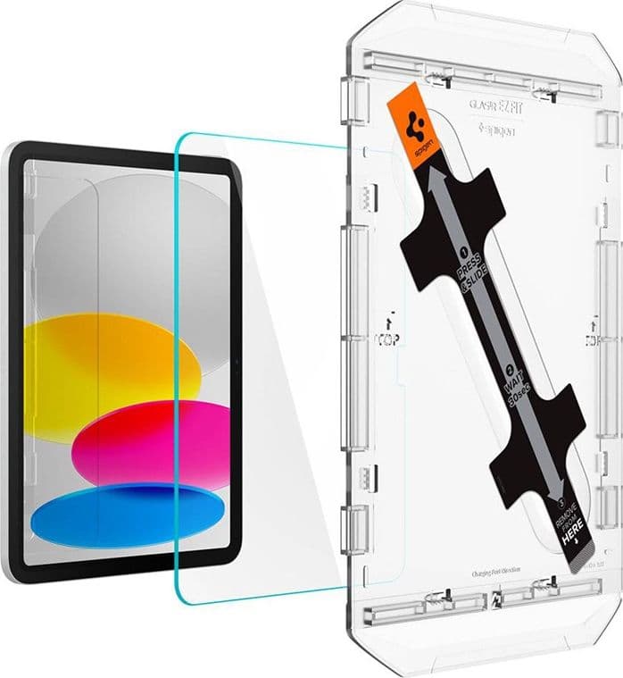 Spigen GLAS.TR EZ FIT - Tempered Glass for Apple iPad iPad 11” (2025) / 10.9" (2022) (Transparent) - 3