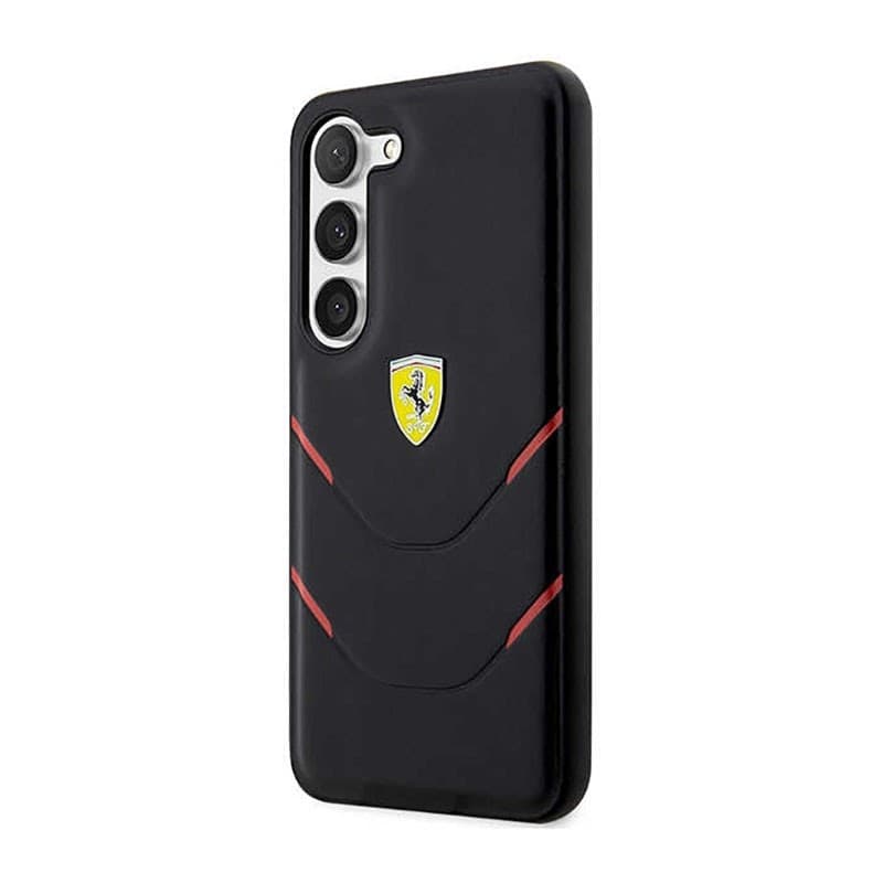 Ferrari Hot Stamp Lines - Case for Samsung Galaxy S23+ (Black) - 2