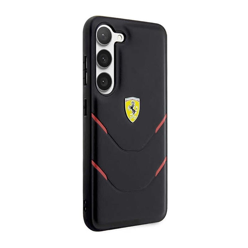 Ferrari Hot Stamp Lines - Case for Samsung Galaxy S23+ (Black) - 4