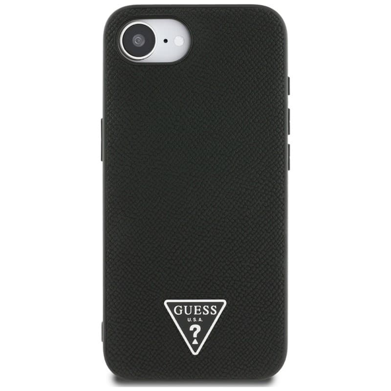Guess Grained Triangle MagSafe - Case for iPhone 16e (black) - 3
