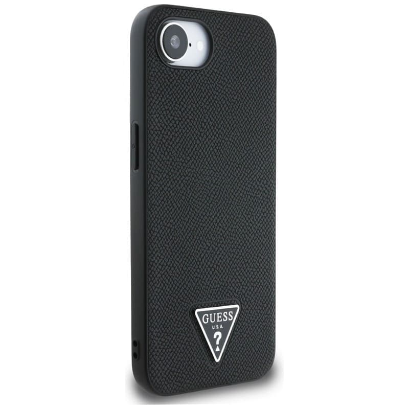 Guess Grained Triangle MagSafe - Case for iPhone 16e (black) - 4