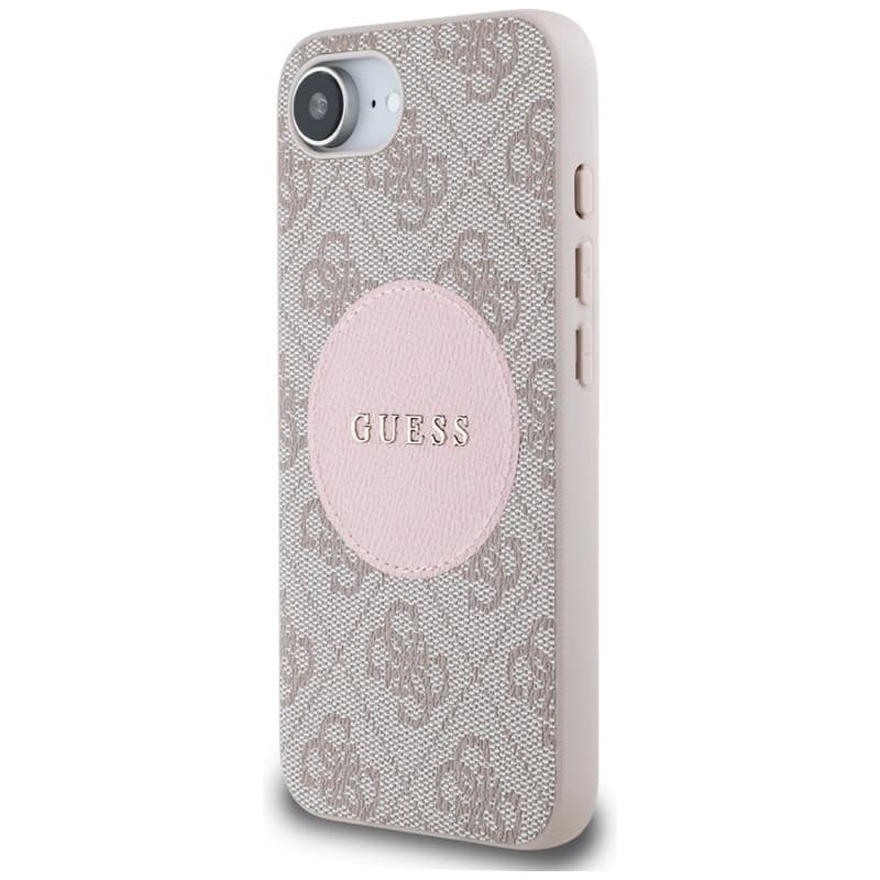 Guess 4G Circle Classic Logo MagSafe - Case for iPhone 16e (pink) - 2