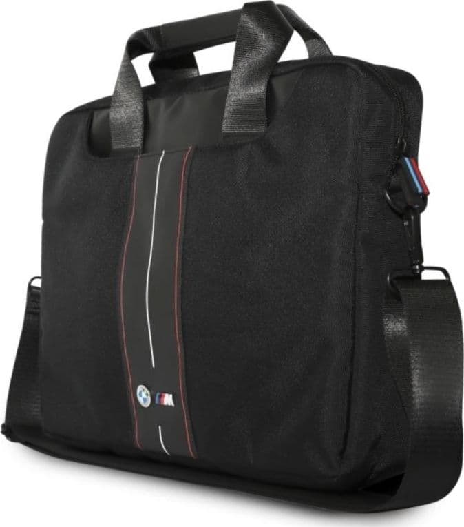 BMW Nylon Red Stripe - Laptop Bag 16" (Black) - 2