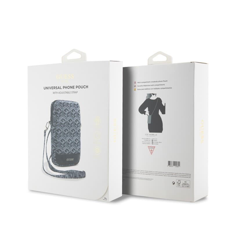 Guess Zip GCube Bottom Stripe - Phone bag (black) - 5