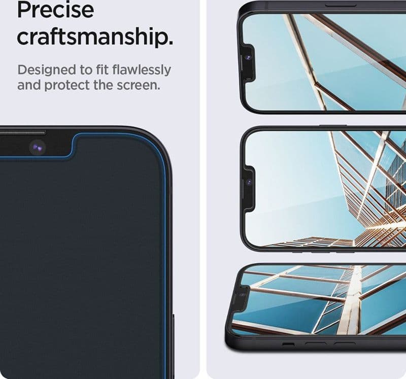 Spigen GLAS.TR EZ FIT 2-Pack - Vetro temperato per iPhone 17e / 16e / 14 / 13 Pro / 13 2 pezzi - 6