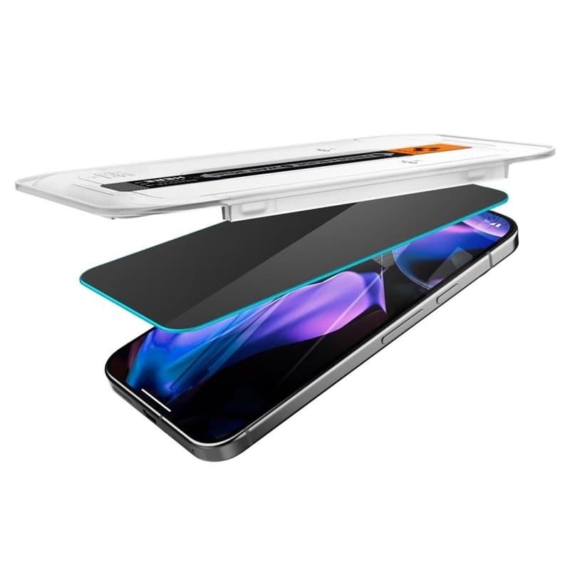 Spigen GLAS.TR EZ FIT Privacy 2-Pack - Tempered Glass with Privacy Filter for Google Pixel 9 / 9 Pro / 10 / 10 Pro (2 pcs) - 6