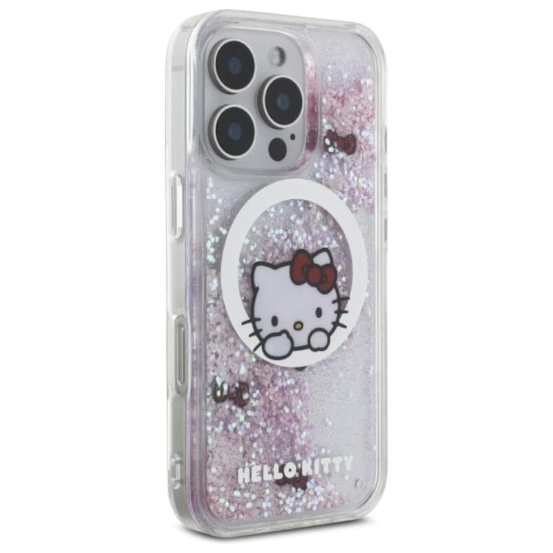 Hello Kitty Liquid Glitter Sweet Kitty Bows MagSafe - Case for iPhone 16 Pro Max (white) - 4