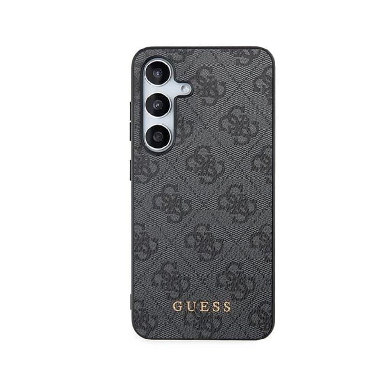 Guess 4G Metal Gold Logo - Case for Samsung Galaxy S24 (Black) - 3