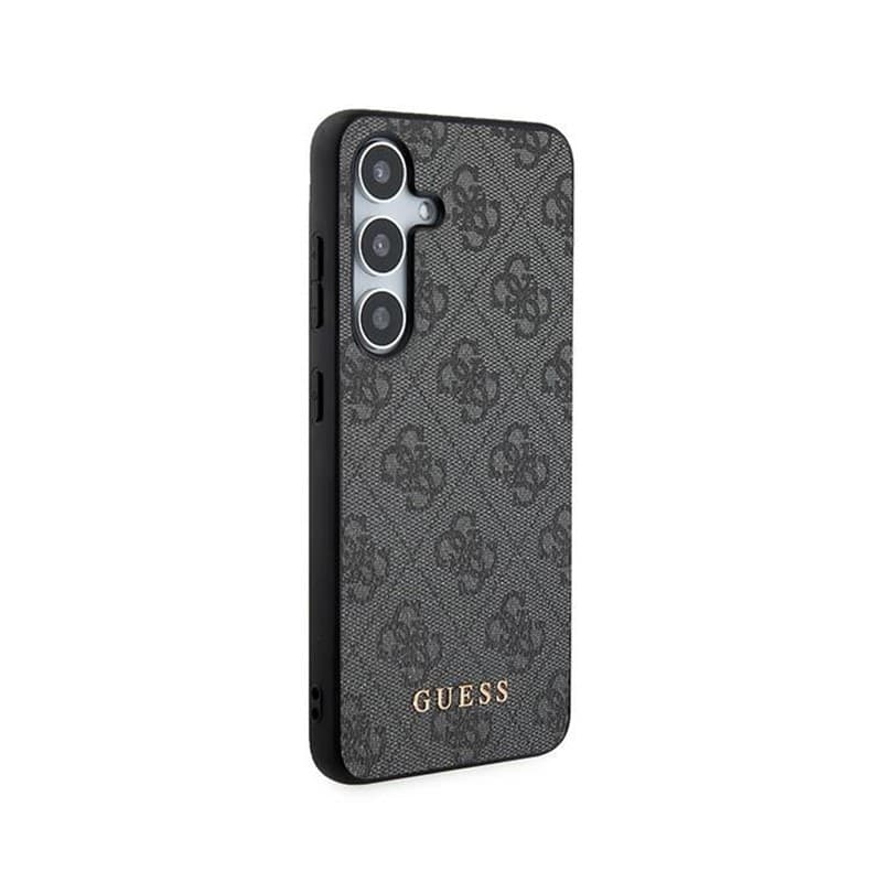 Guess 4G Metal Gold Logo - Case for Samsung Galaxy S24 (Black) - 4