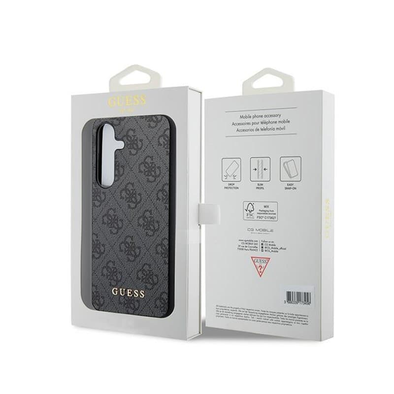 Guess 4G Metal Gold Logo - Case for Samsung Galaxy S24 (Black) - 8