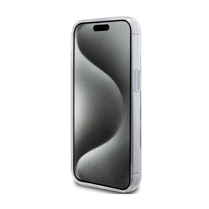 Karl Lagerfeld Ring Stand Choupette Head MagSafe - iPhone 15 Case (white) - 5