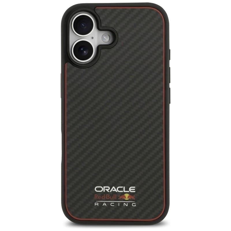 Custodia Red Bull Kevlar Logo Matt MagSafe per iPhone 17 (Nero) - 3