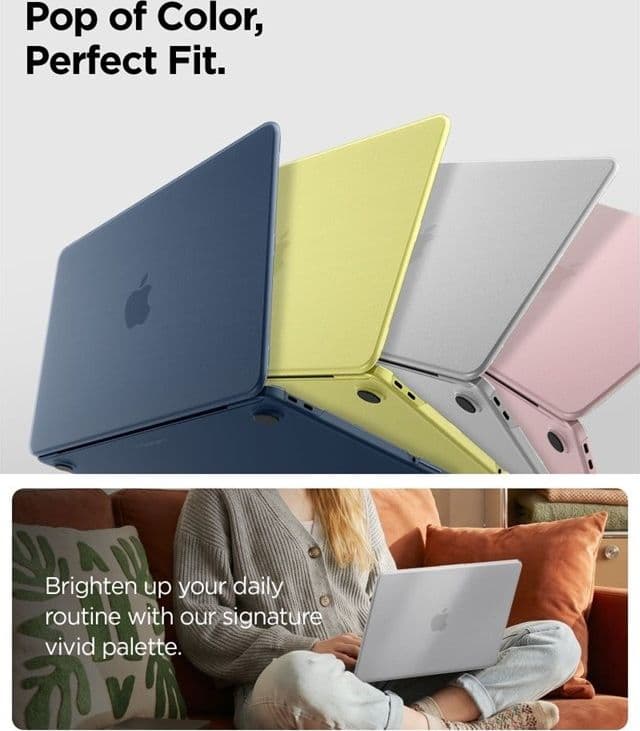 Spigen AirSkin - Custodia per MacBook Neo (Trasparente satinato) - 6