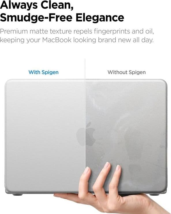 Spigen AirSkin - Custodia per MacBook Neo (Trasparente satinato) - 8