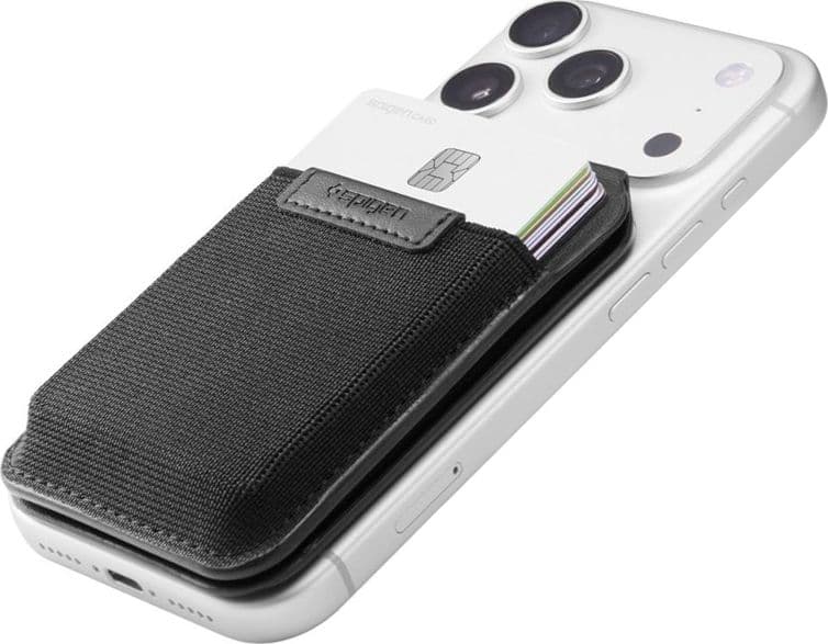 Spigen Slim Fold S314-4 MagSafe - Portafoglio magnetico con funzione di supporto (nero) - 3