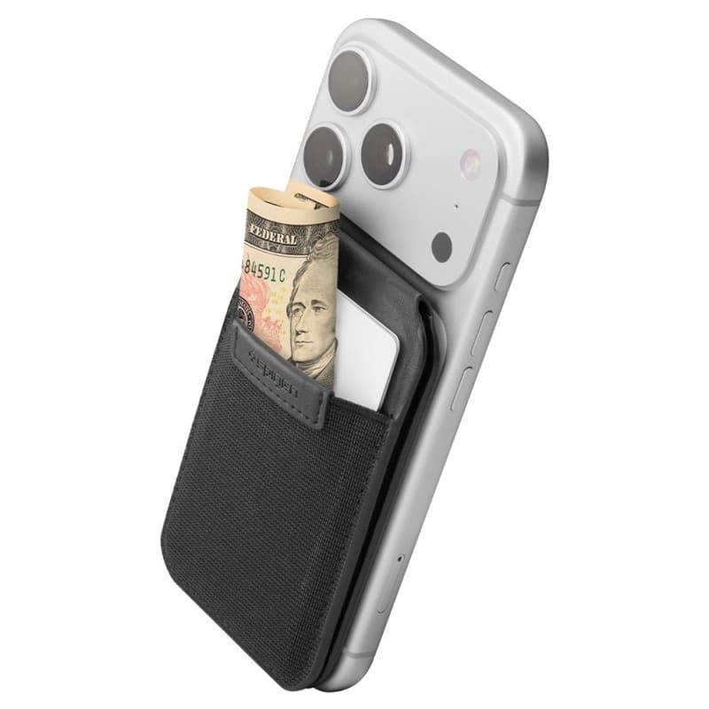 Spigen Slim Fold S314-4 MagSafe - Portafoglio magnetico con funzione di supporto (nero) - 4
