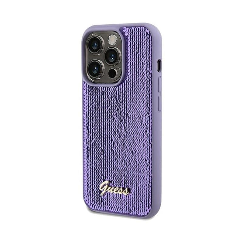 Guess Sequin Script Metal - iPhone 13 Pro Max Case (purple) - 2