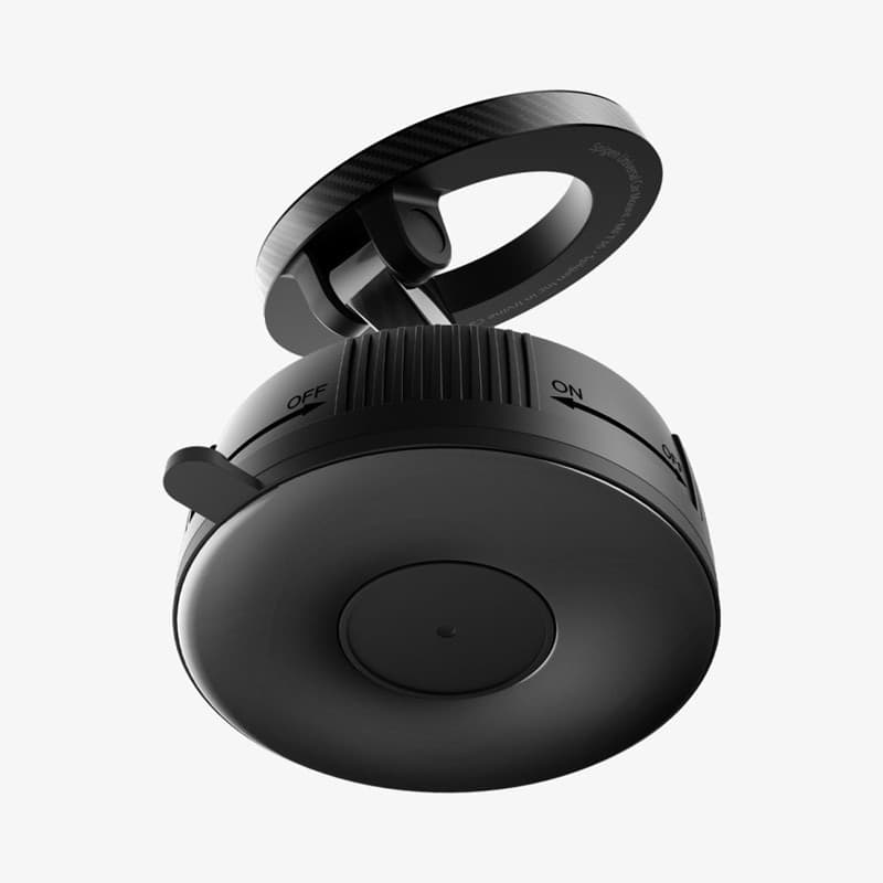 Spigen MFT36 - Supporto magnetico MagSafe per auto, da cruscotto e parabrezza (nero) - 4
