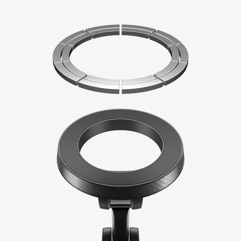 Spigen MFT36 - Supporto magnetico MagSafe per auto, da cruscotto e parabrezza (nero) - 6
