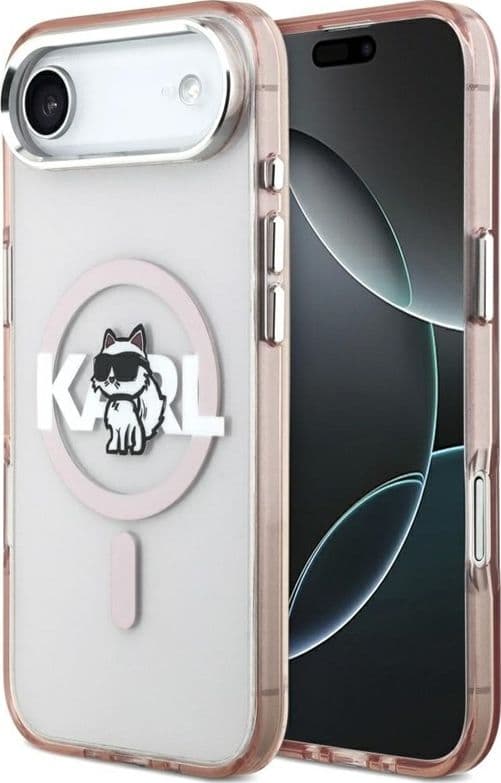 Karl Lagerfeld IML Choupette Sketch Logo MagSafe - Case iPhone Air (pink)