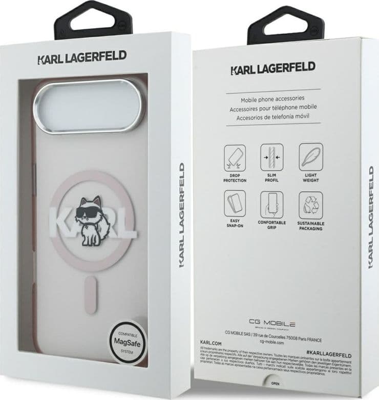 Karl Lagerfeld IML Choupette Sketch Logo MagSafe - Case iPhone Air (pink) - 8