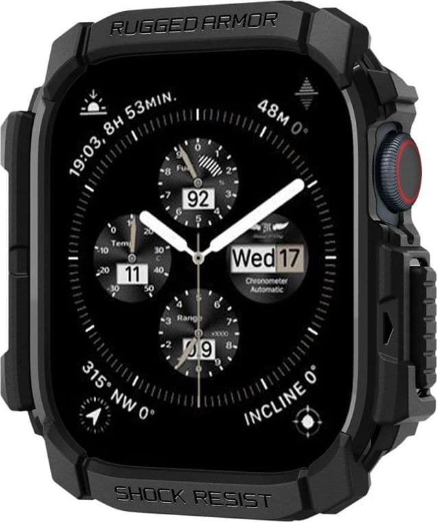 Spigen Rugged Armor - Case for Apple Watch 10 42 mm (Matte Black) - 2