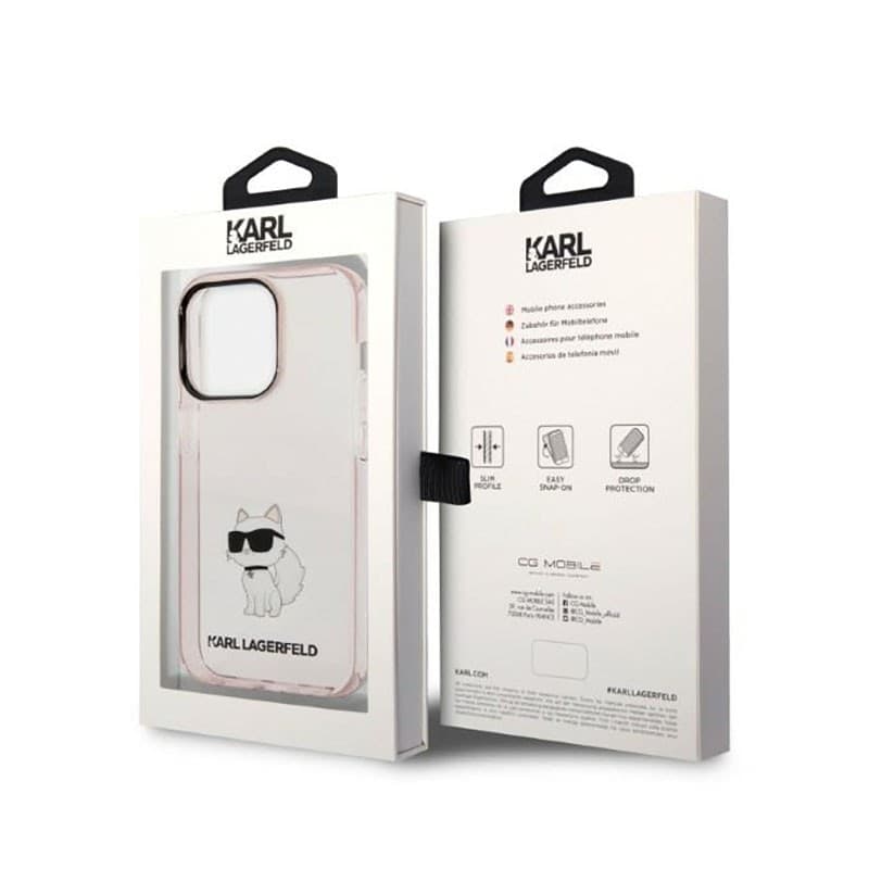Karl Lagerfeld IML NFT Choupette - Case for iPhone 14 Pro (Pink) - 8