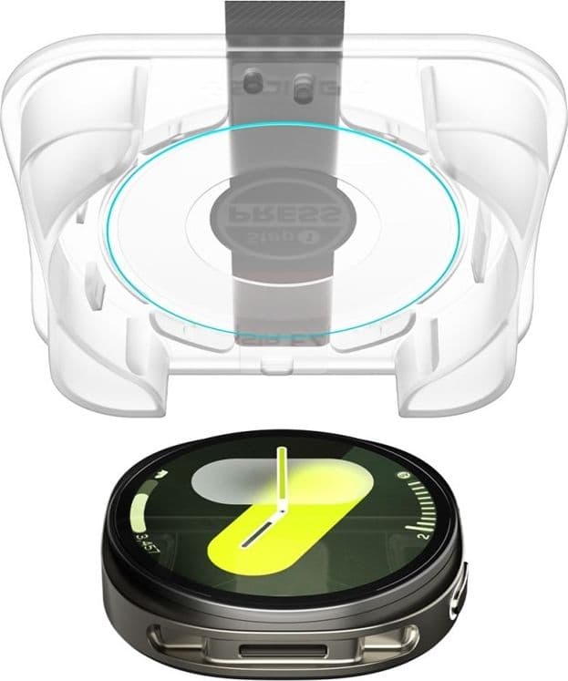 Spigen GLAS.TR EZ FIT 2-Pack - Tempered Glass for Samsung Galaxy Watch 8 40 mm (2 pcs) - 5