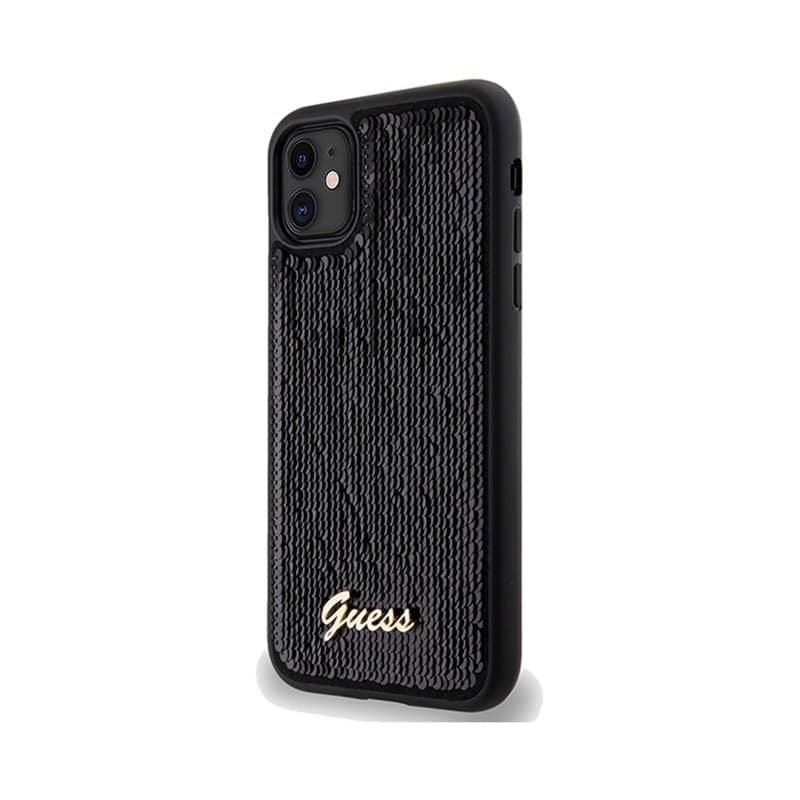 Guess Sequin Script Metal - iPhone 11 Case (Black) - 2