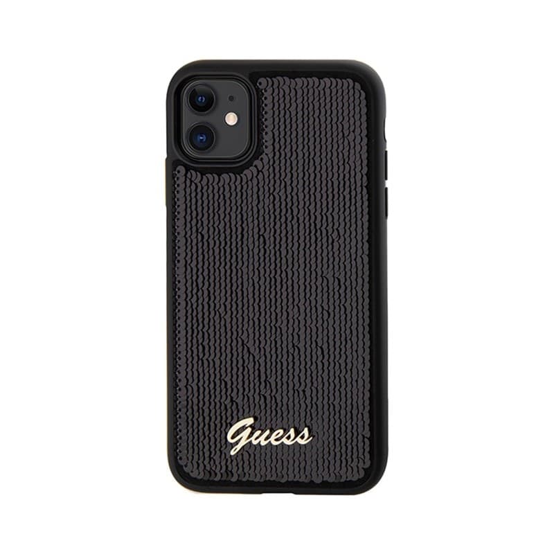 Guess Sequin Script Metal - iPhone 11 Case (Black) - 3