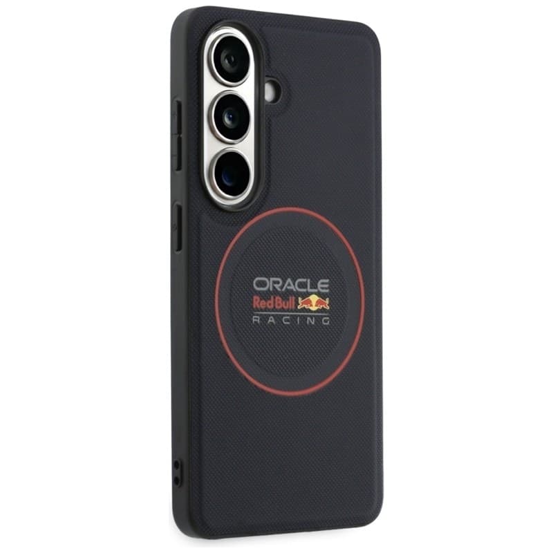 Custodia MagSafe con anello rosso a rete Red Bull per Samsung Galaxy S26 (blu navy) - 4
