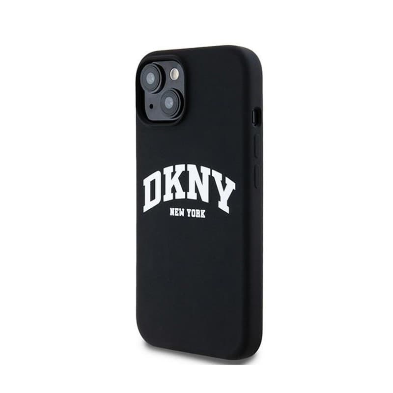 DKNY Liquid Silicone White Printed Logo MagSafe - Case for iPhone 14 / 15 / 13 (black) - 2