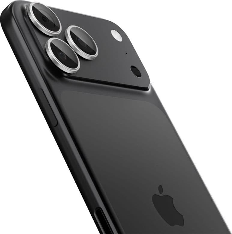 Spigen Optik Pro GLAS.TR EZ Fit Camera Protector 2-Pack - Pellicola protettiva in vetro per iPhone 16 Pro / 16 Pro Max / 17 Pro - 3