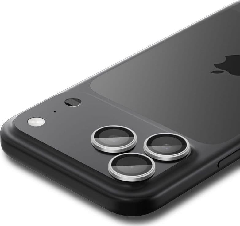 Spigen Optik Pro GLAS.TR EZ Fit Camera Protector 2-Pack - Pellicola protettiva in vetro per iPhone 16 Pro / 16 Pro Max / 17 Pro - 4