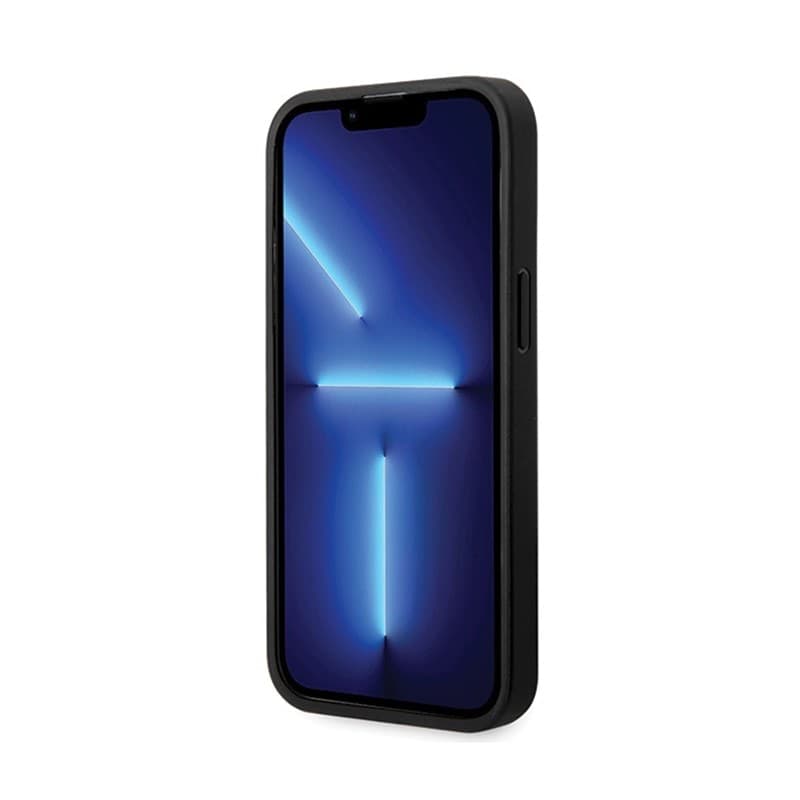 BMW Leather Diamond Pattern - Case for iPhone 14 Pro (Black) - 5