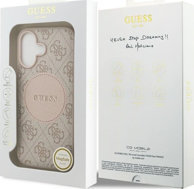 Guess 4G Circle Classic Logo MagSafe - Case iPhone 17 (pink) - 8