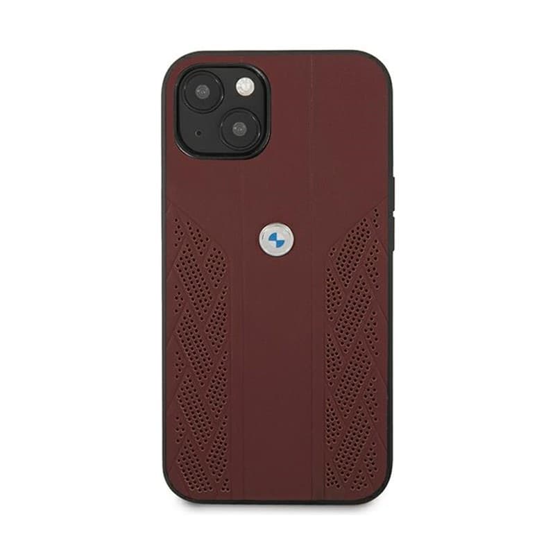 BMW Leather Curve Perforate HC - Case for iPhone 13 mini (Red) - 2