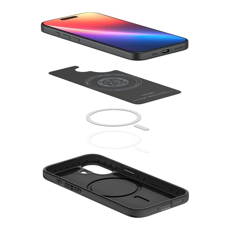 Spigen Thin Fit Mag MagSafe - Case for iPhone 17 (Black) - 10