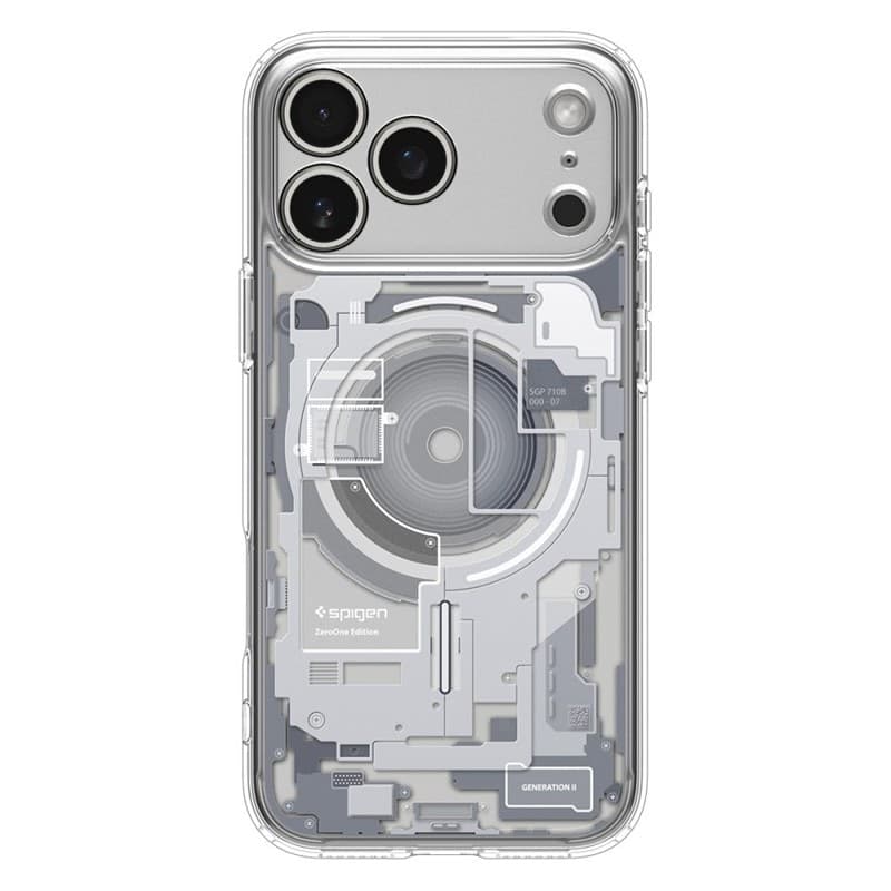 Spigen Ultra Hybrid Mag MagSafe - Case for iPhone 17 Pro (Zero One White) - 2