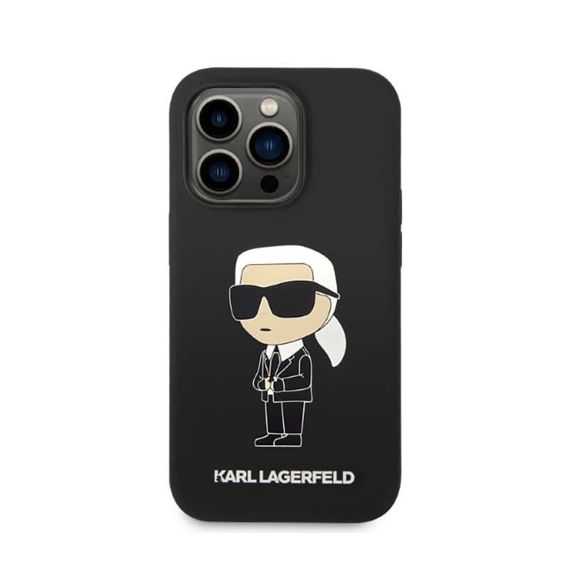 Karl Lagerfeld Silicone NFT Ikonik - Case for iPhone 14 Pro (Black) - 3