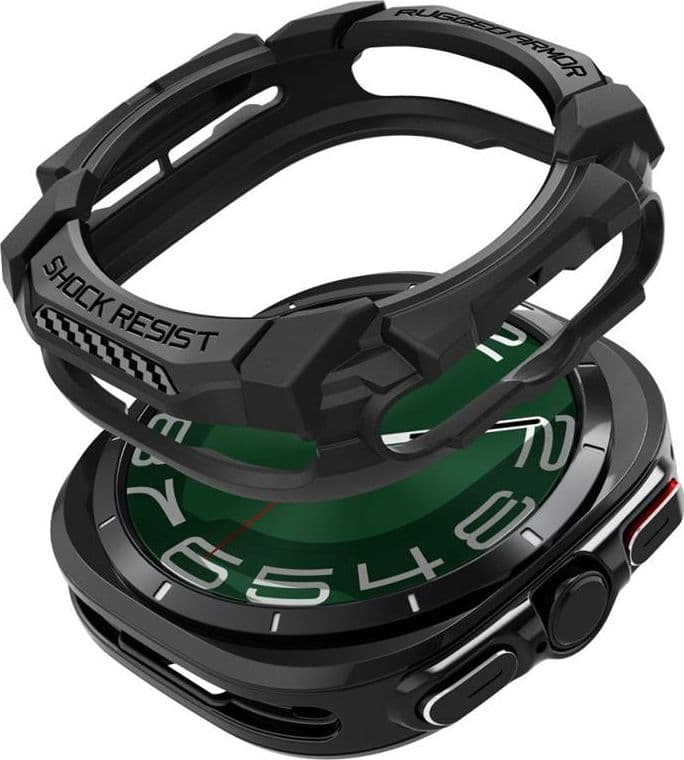 Spigen Rugged Armor - Case for Samsung Galaxy Watch Ultra 47 mm (2025/2024) (Matte Black) - 7