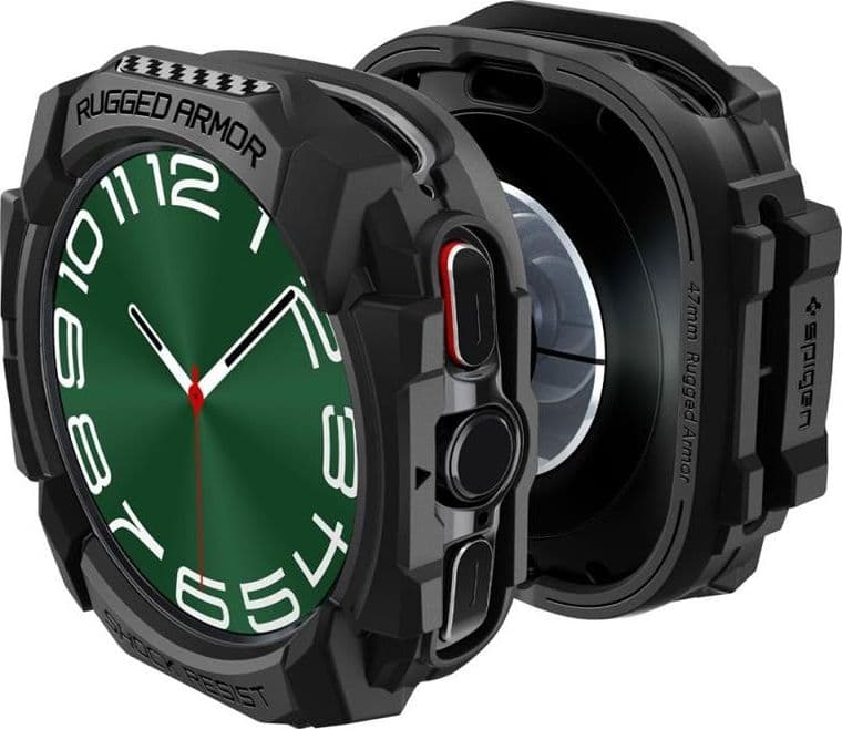 Spigen Rugged Armor - Case for Samsung Galaxy Watch Ultra 47 mm (2025/2024) (Matte Black) - 8