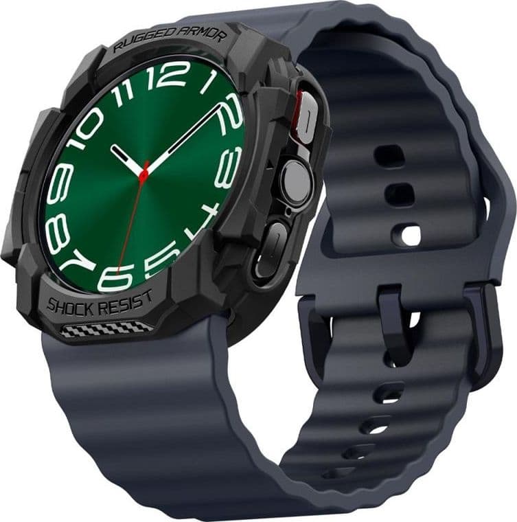 Spigen Rugged Armor - Case for Samsung Galaxy Watch Ultra 47 mm (2025/2024) (Matte Black) - 9