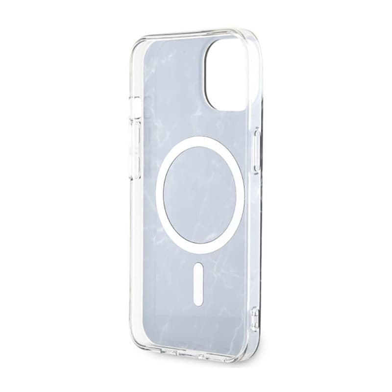 Guess Marble MagSafe - Case for iPhone 14 Plus (Black) - 7