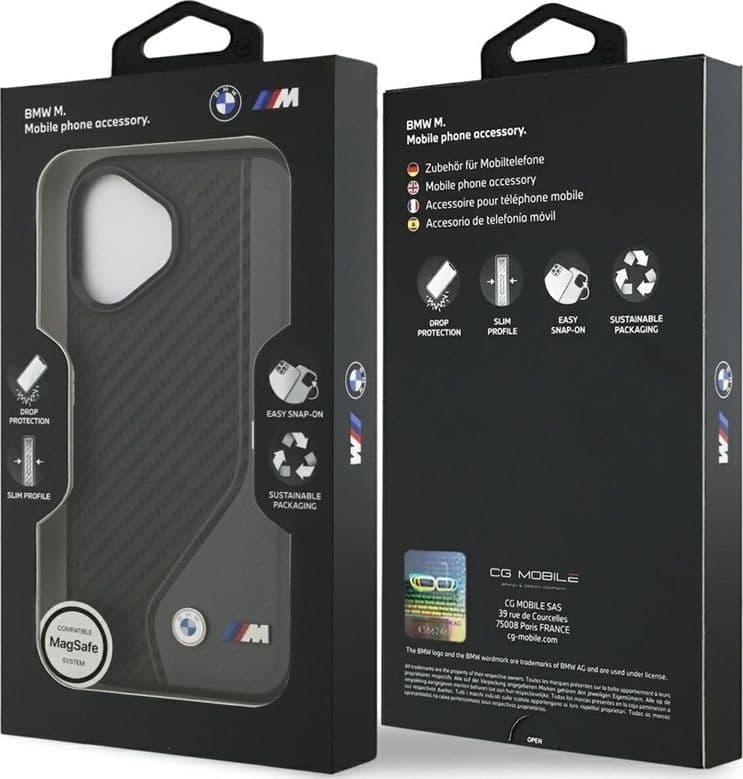 BMW M Carbon Logo MagSafe - Case iPhone 17 (anthracite) - 8