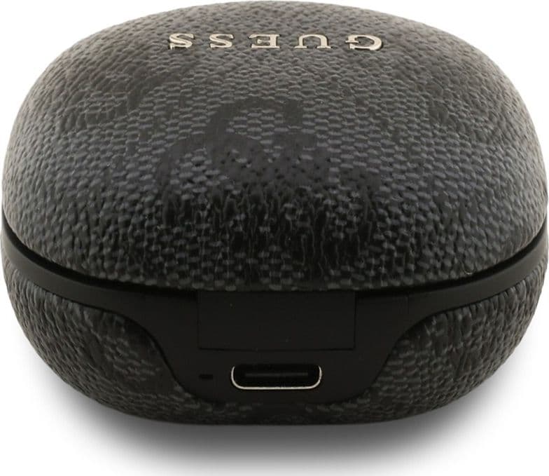 Guess 4G Classic Metal Logo - Bluetooth TWS ENC sluchátka + nabíjecí pouzdro (Èerná) - 4