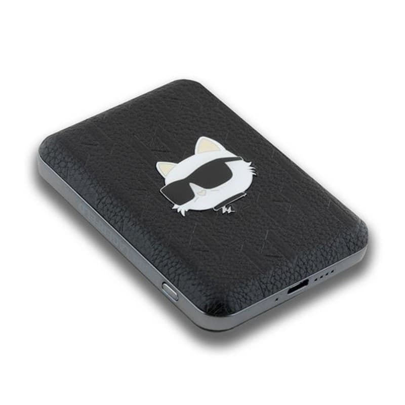 Karl Lagerfeld Choupette Head Pin MagSafe - Wireless Power Bank 5000 mAh 15W (black) - 4