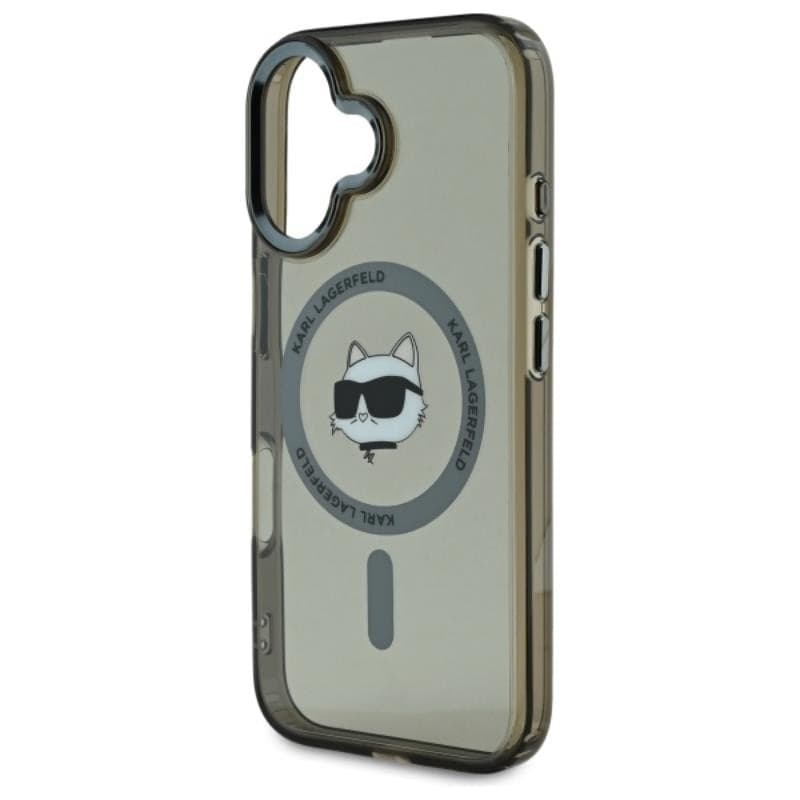 Karl Lagerfeld IML Metal Choupette Head MagSafe - Case for iPhone 16 Plus (black) - 6