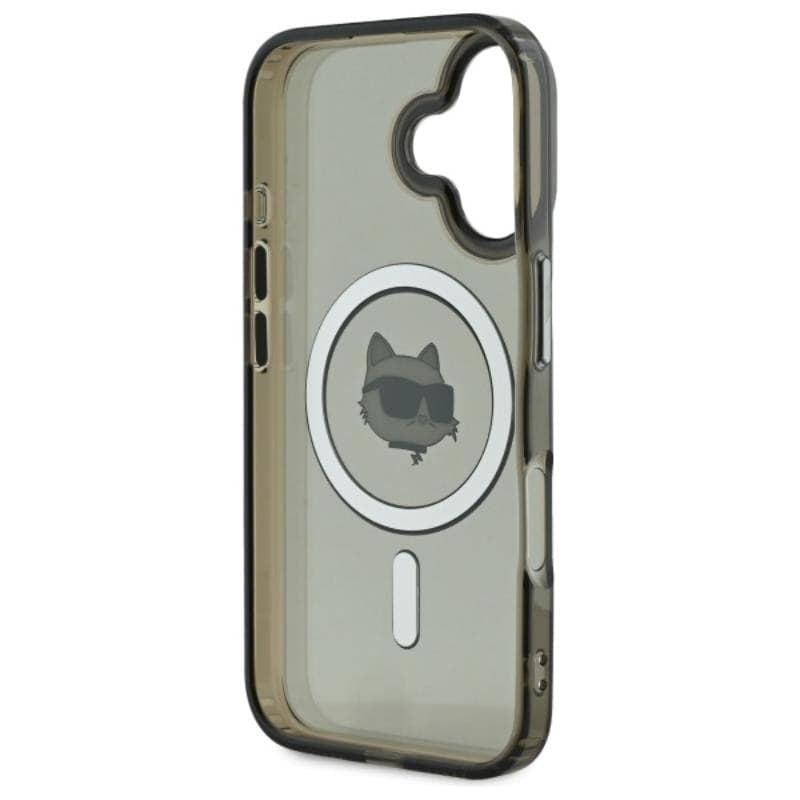 Karl Lagerfeld IML Metal Choupette Head MagSafe - Case for iPhone 16 Plus (black) - 7