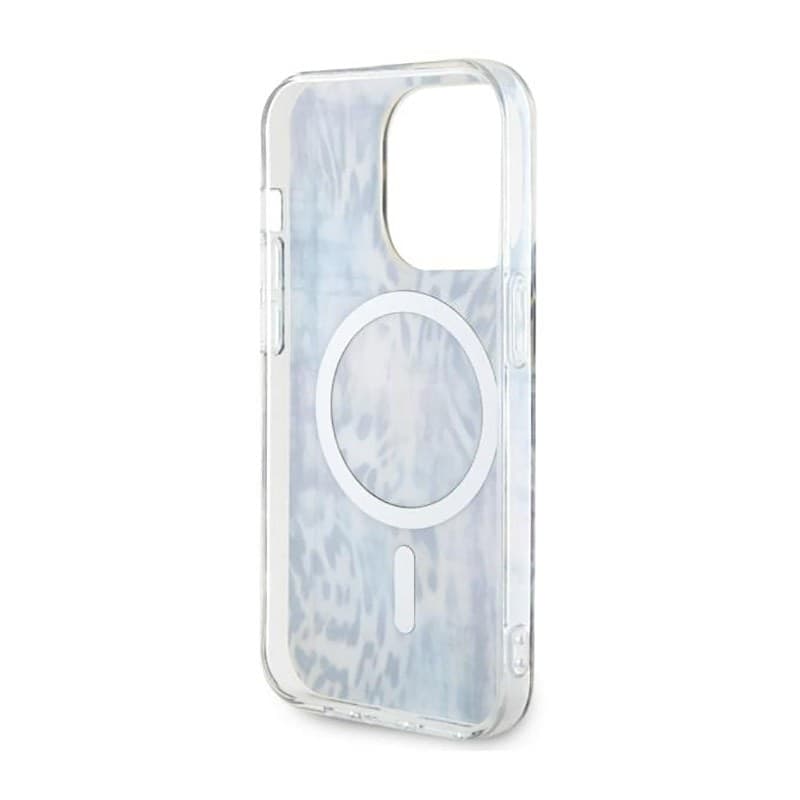 Guess Leopard MagSafe - Case for iPhone 14 Pro (Blue) - 7